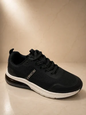 Zapatilla Cavatini COTTON TEXTIL NEGRO