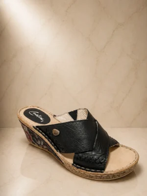 Sandalia Cavatini Plataforma NEGRA