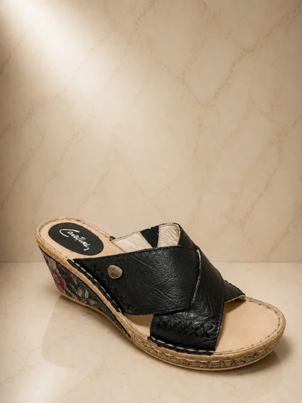 Sandalia Cavatini Plataforma NEGRA