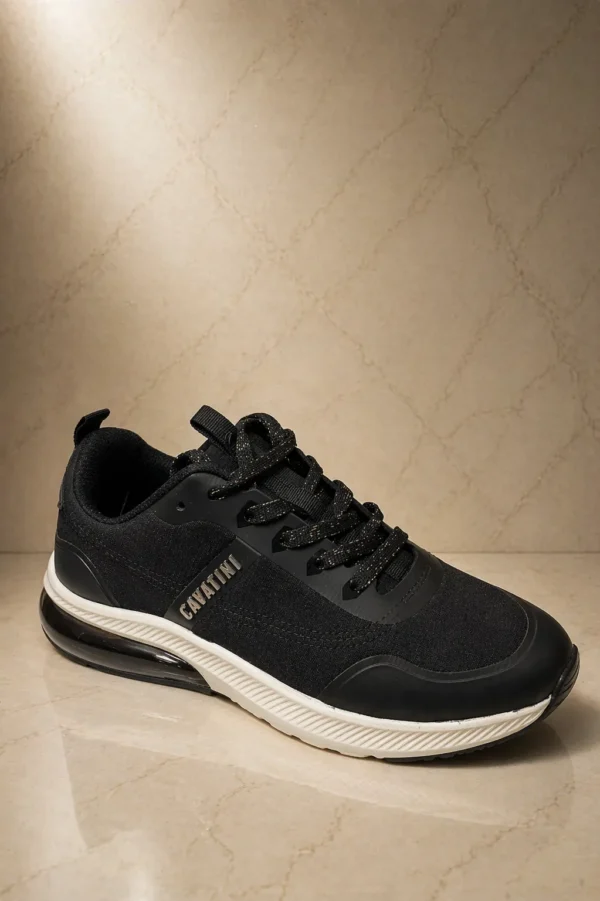 Zapatilla Cavatini COTTON TEXTIL NEGRO